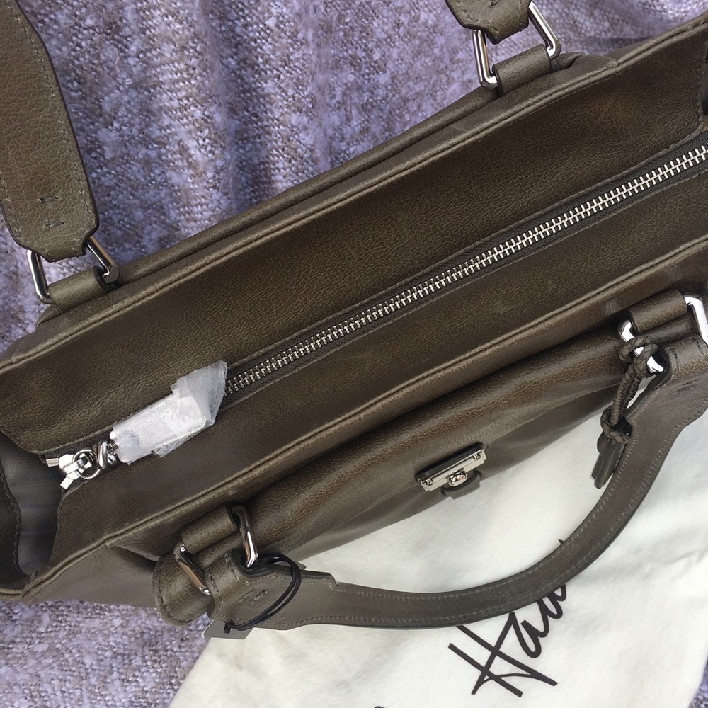 NWT! Cole Haan Sullivan Street Leather Satchel - Picture 2 of 7